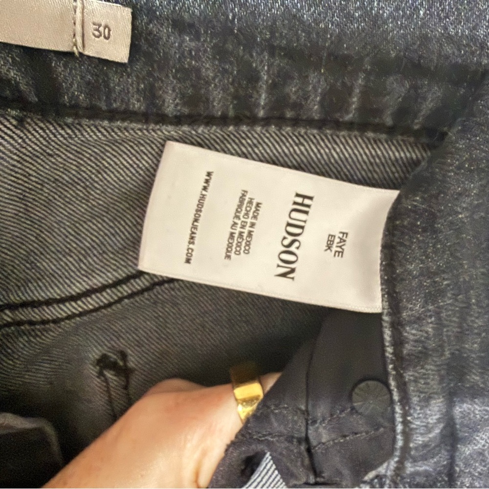 Hudson Jeans High Rise Black Denim - Picture 9 of 9